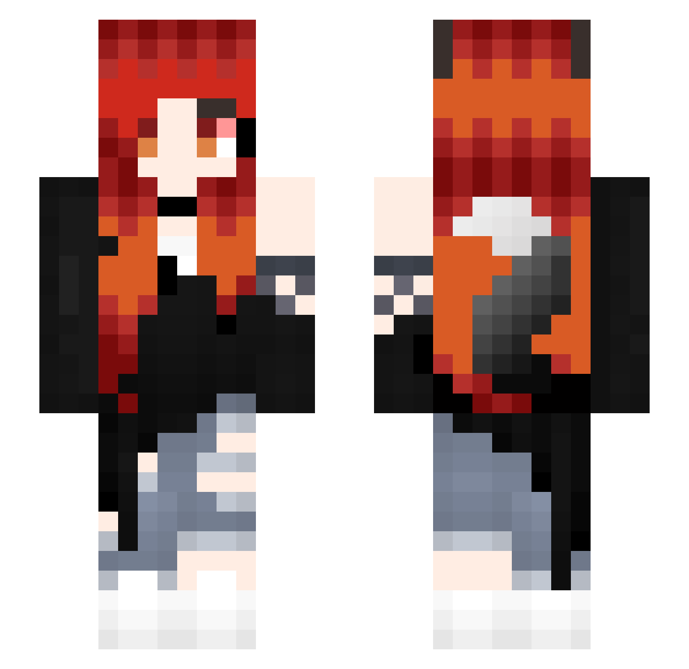longgg1 Minecraft skin, front and back view