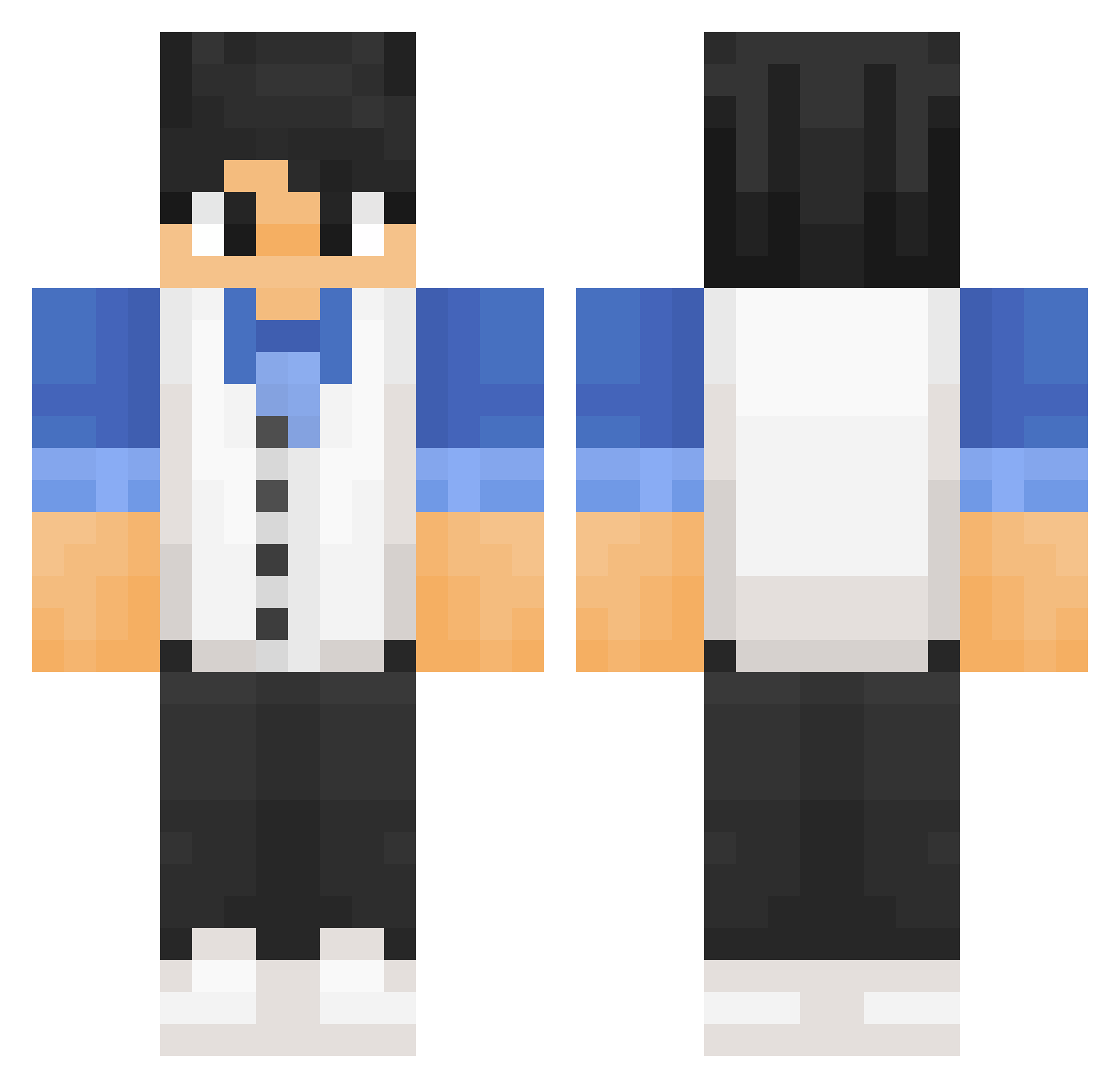 SalCurly_ Minecraft skin, front and back view
