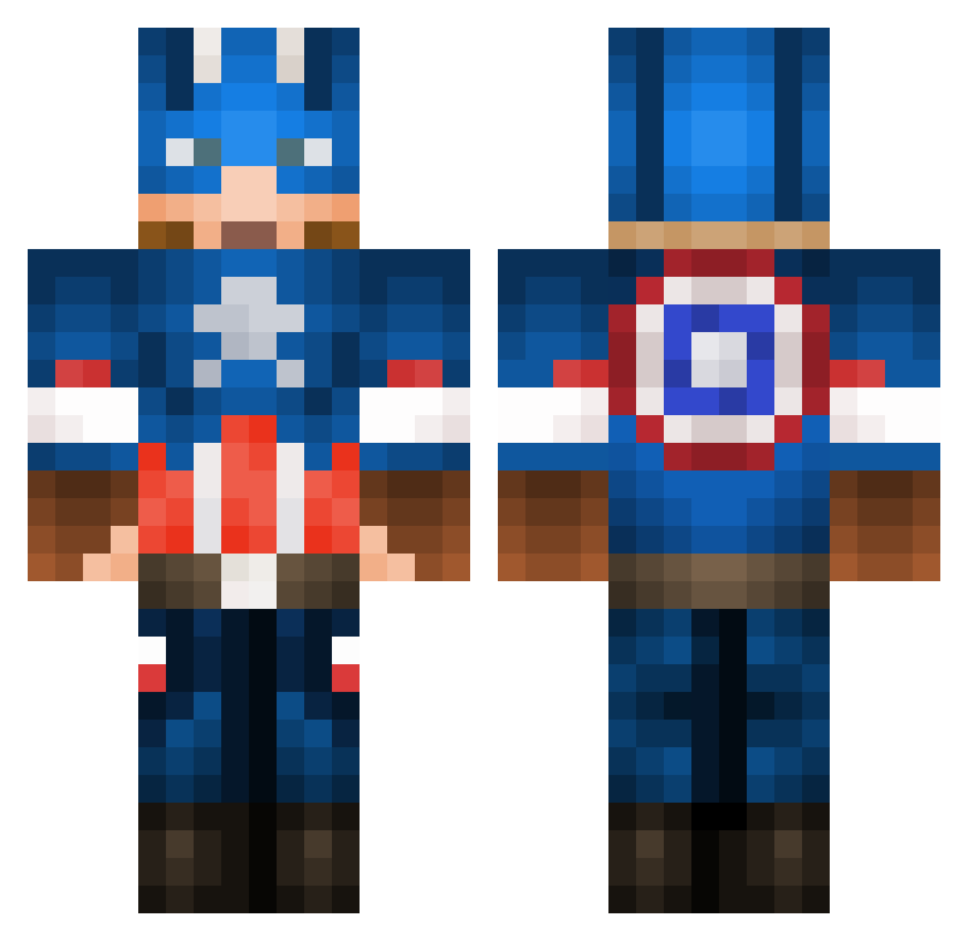 colebaddy Minecraft skin, front and back view