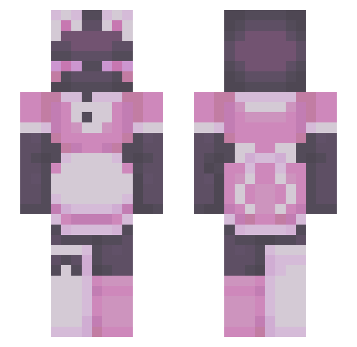 sirbannanaman Minecraft skin, front and back view