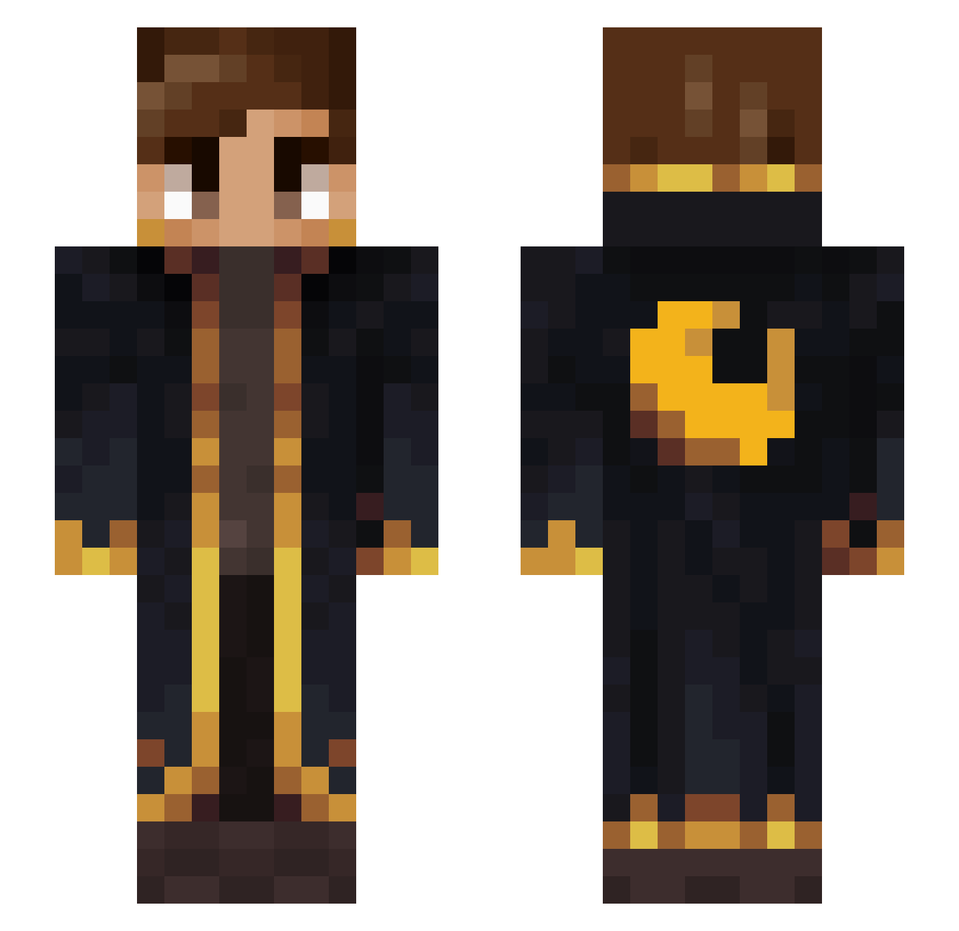 dudemqn Minecraft skin, front and back view