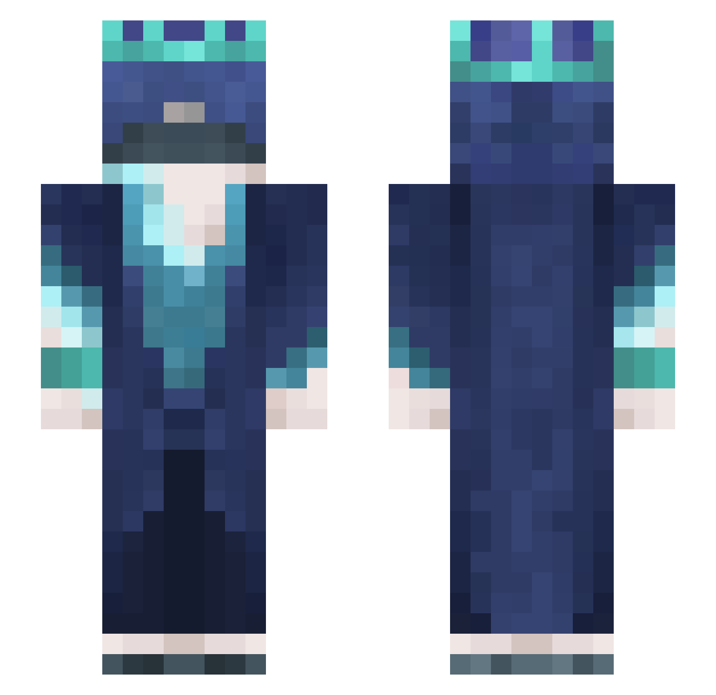 DennisCoolArMir Minecraft skin, front and back view