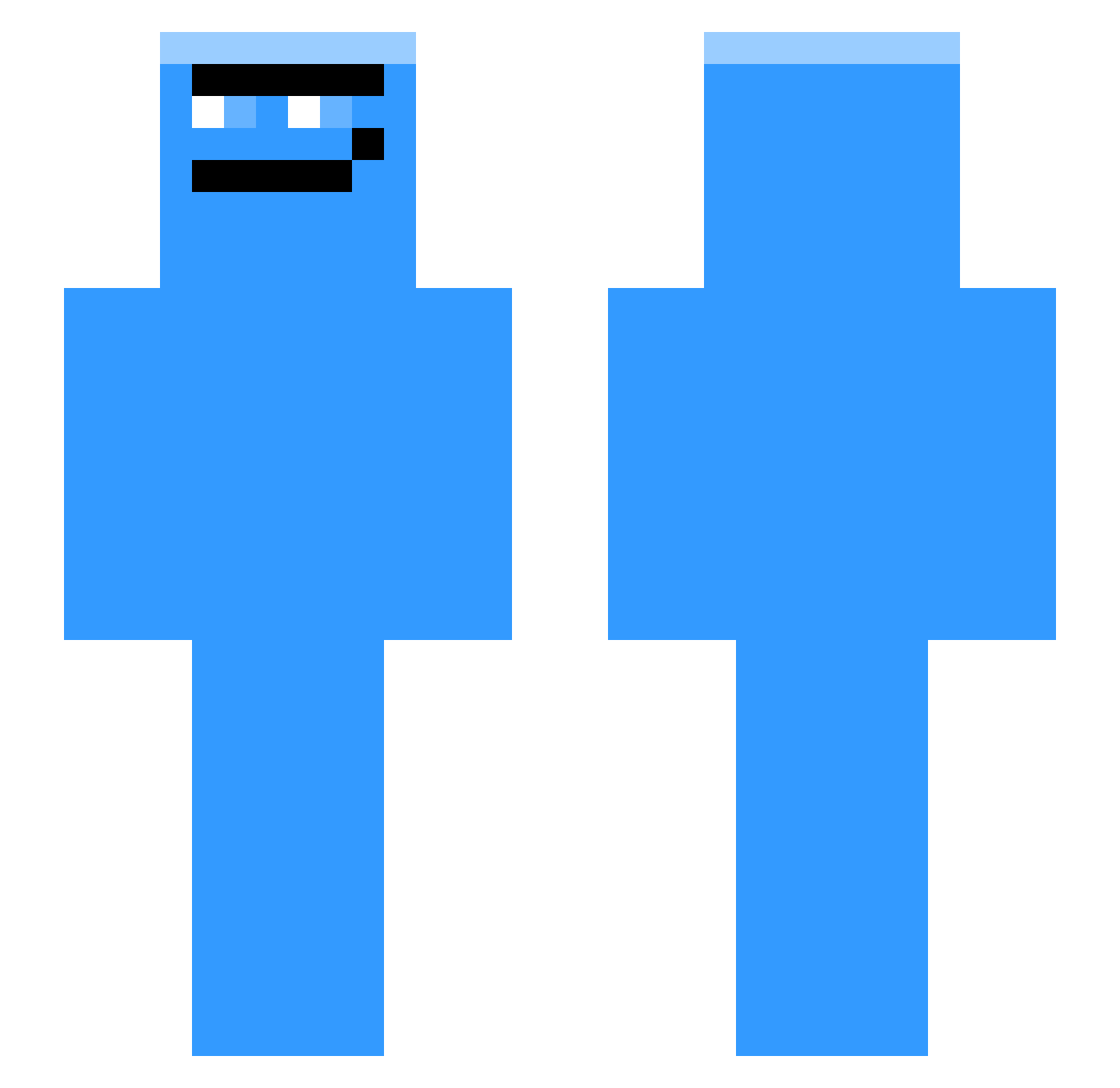 Sonden38 Minecraft skin, front and back view