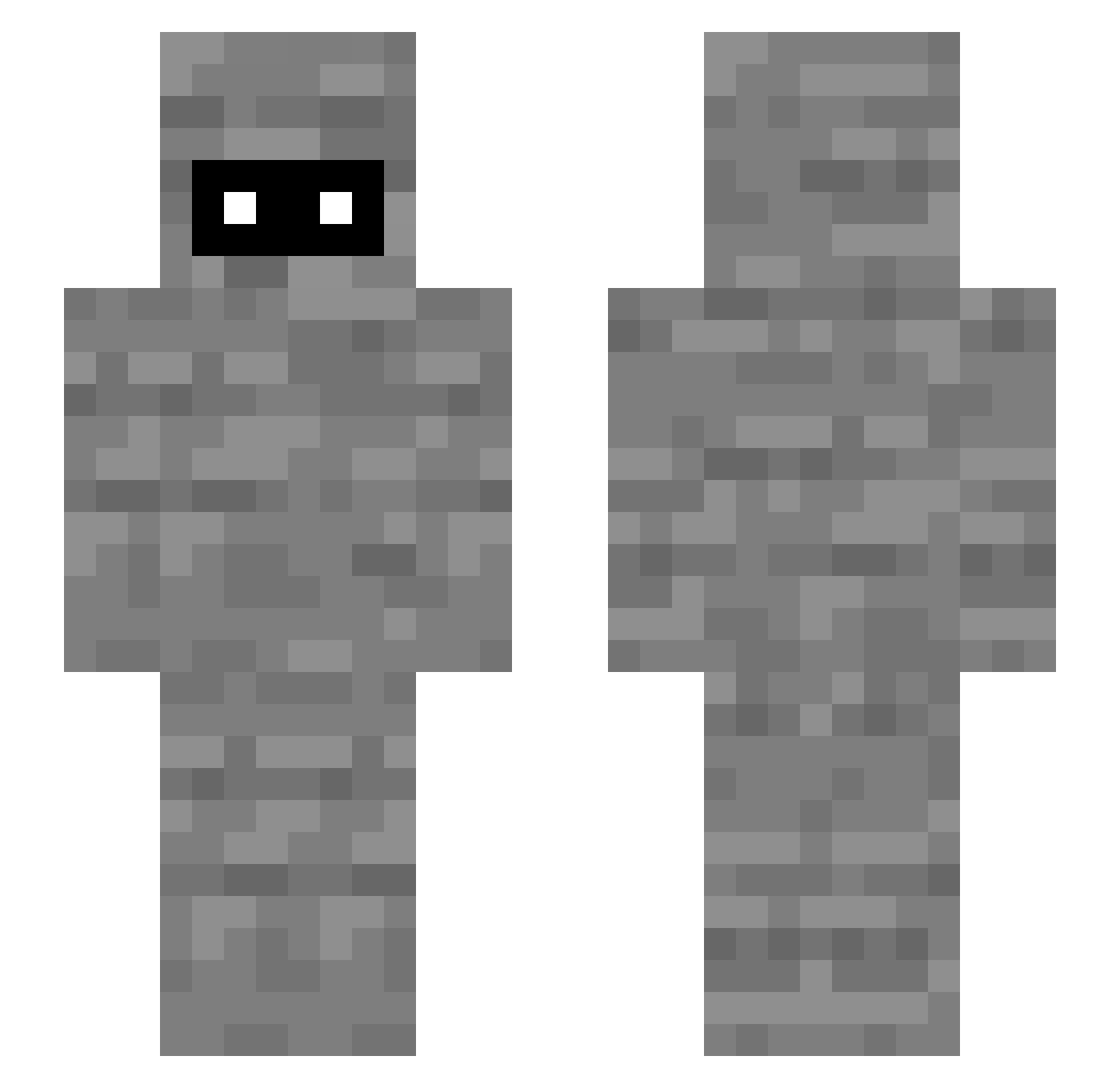 Ch0co_ Minecraft skin, front and back view