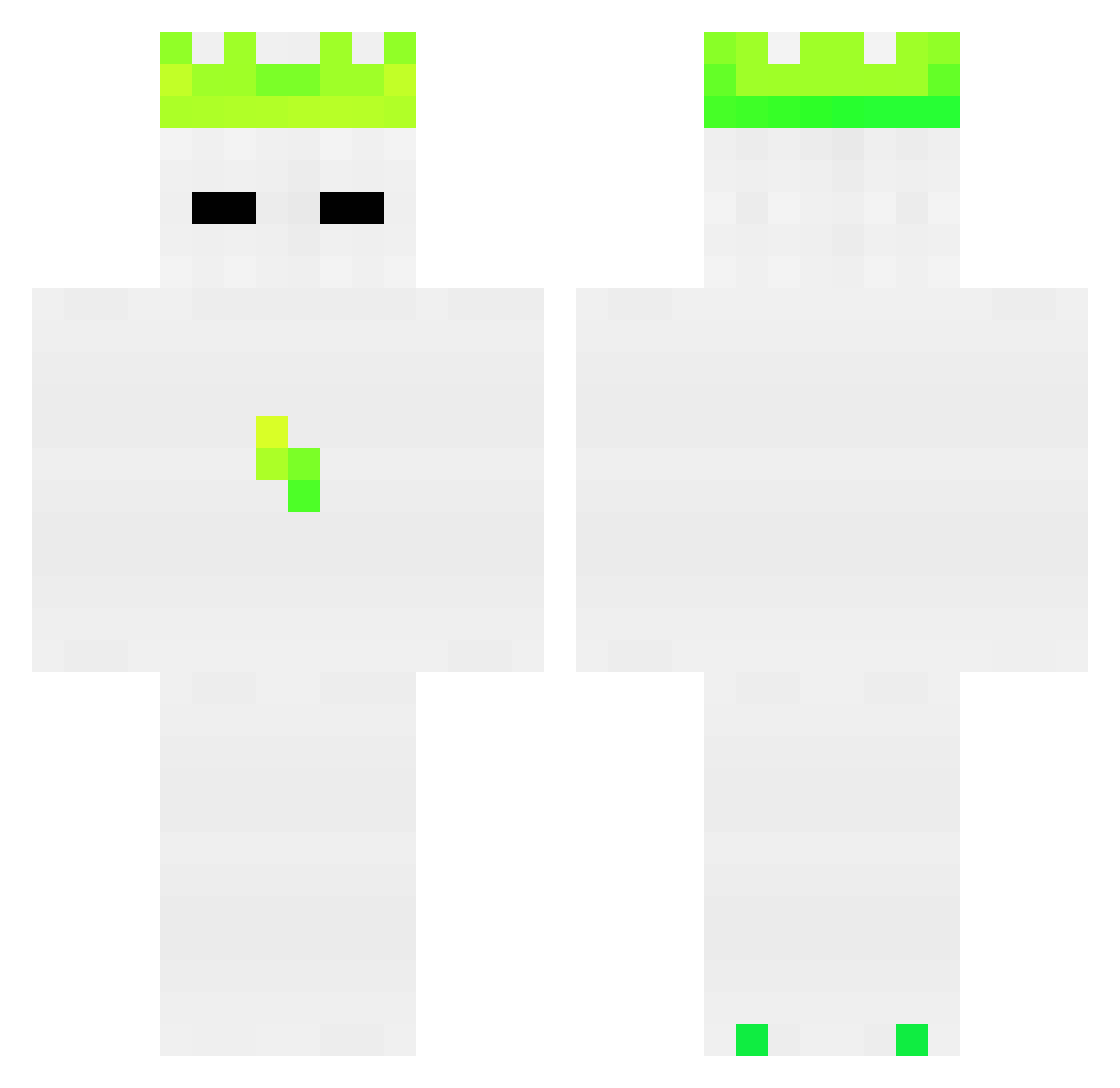 raonomg Minecraft skin, front and back view