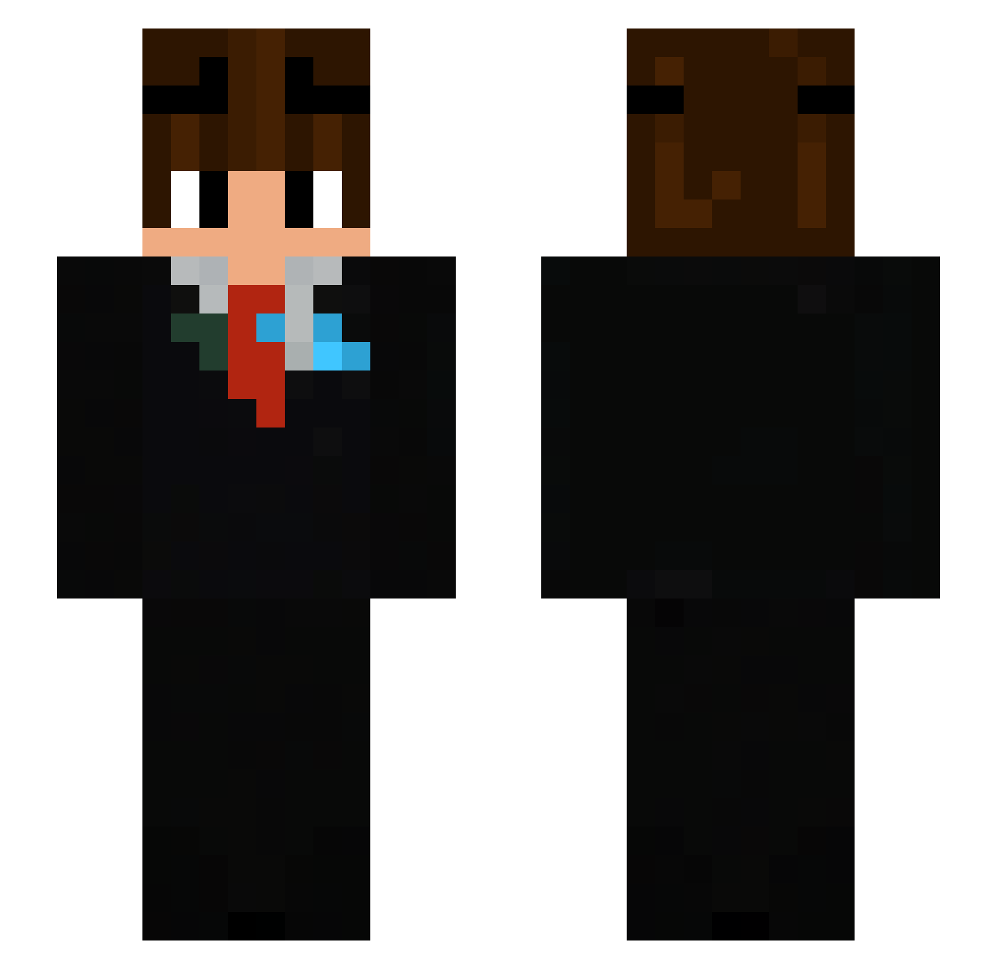 roastedguys Minecraft skin, front and back view