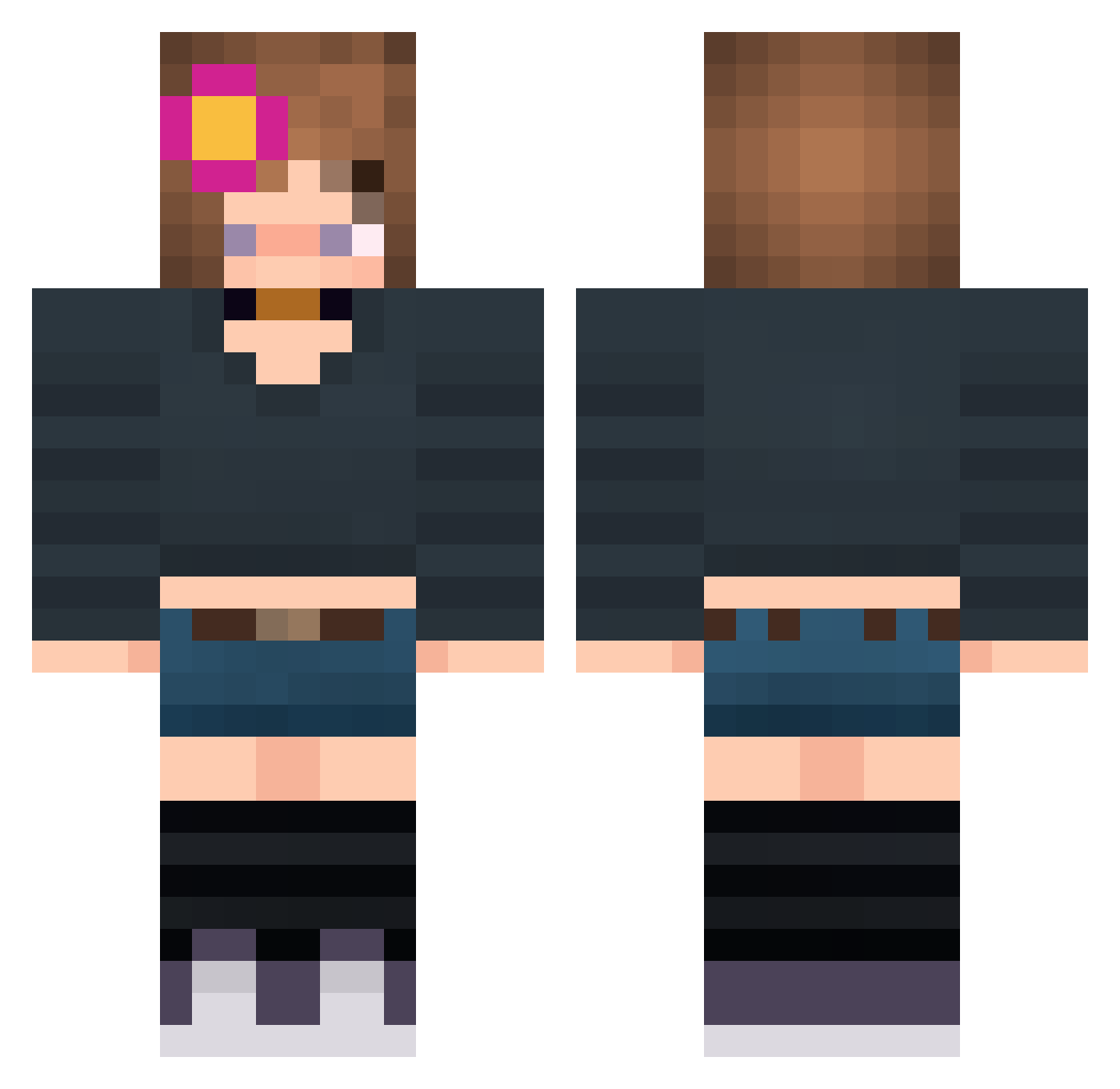 00Abrancito00 Minecraft skin, front and back view