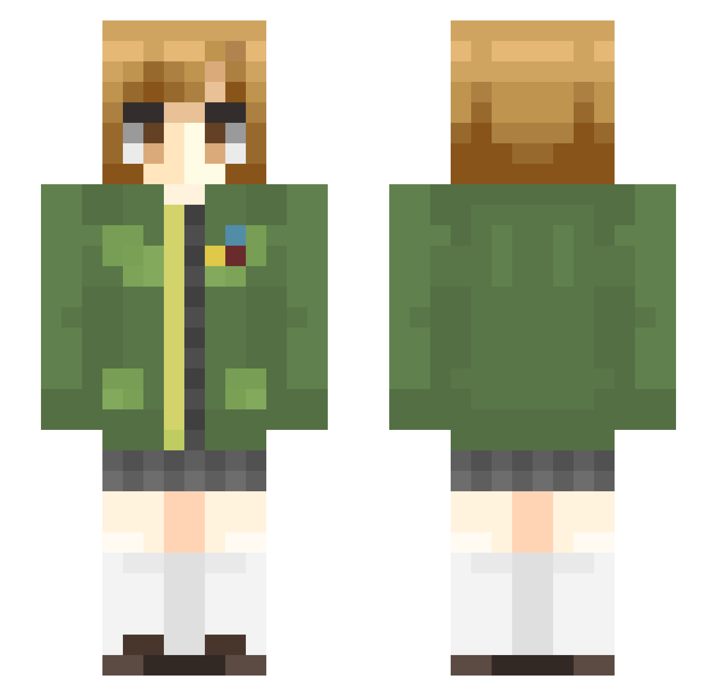WaltenUnoOchoo Minecraft skin, front and back view