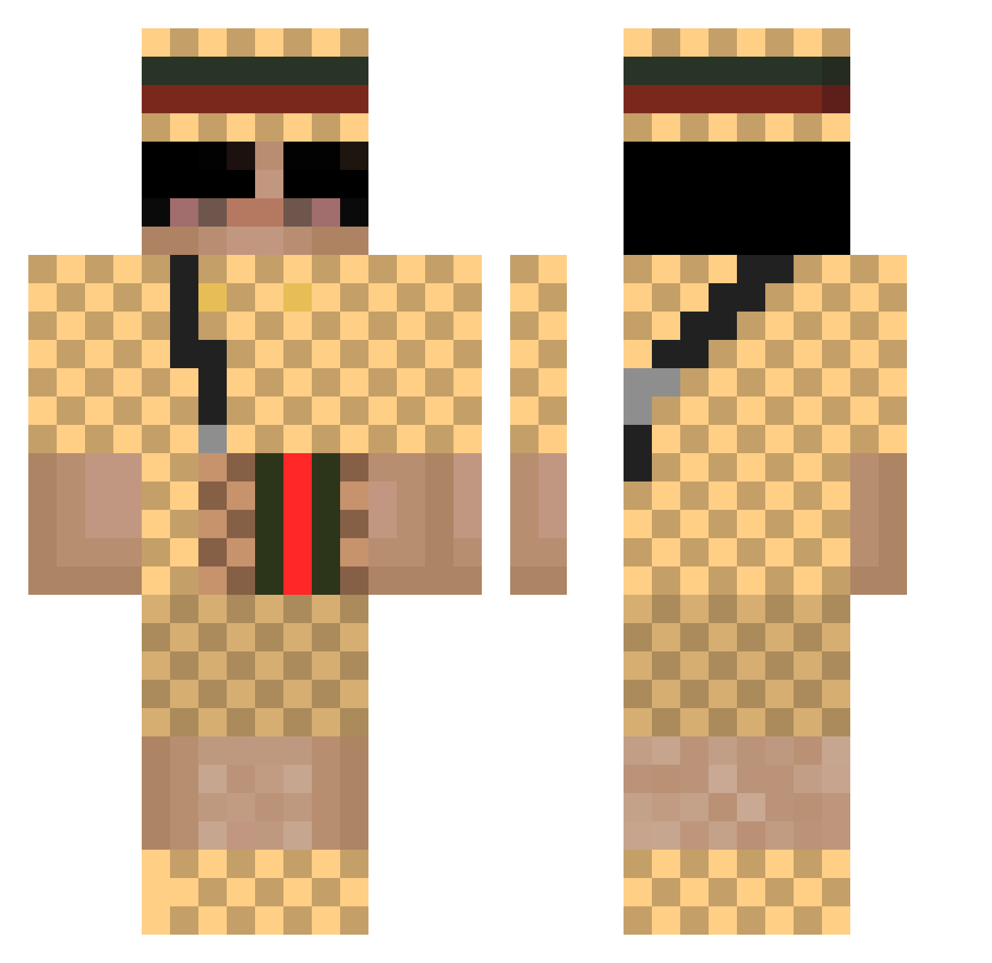 schweede_29 Minecraft skin, front and back view