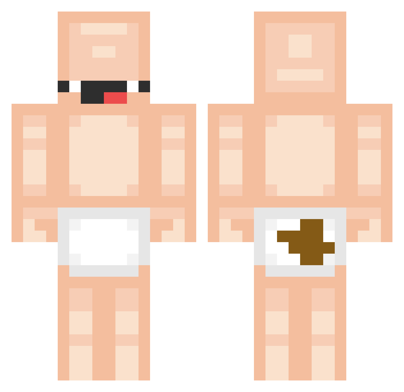 Sir_William_III Minecraft skin, front and back view