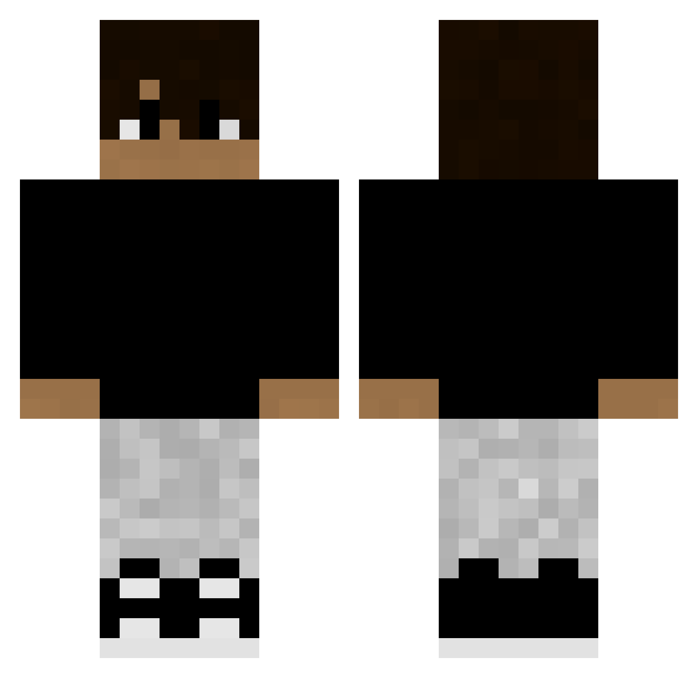 bogy1 Minecraft skin, front and back view
