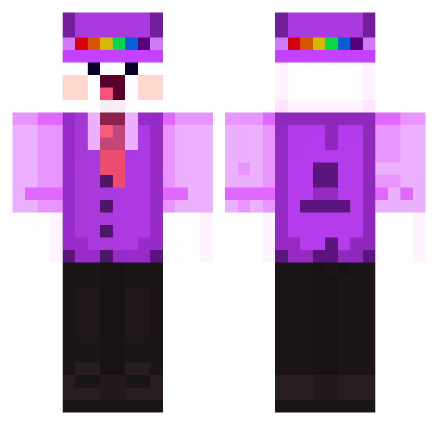 N1ckelcarbonat Minecraft skin, front and back view