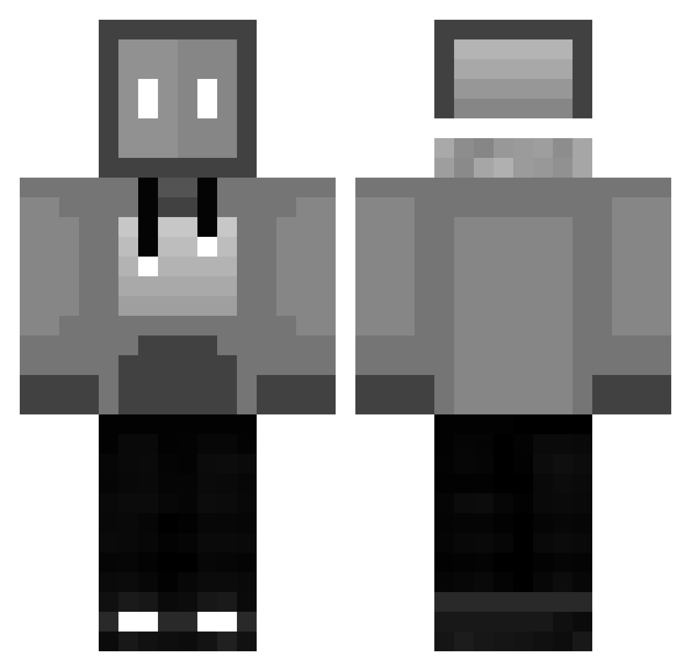 szi804s Minecraft skin, front and back view