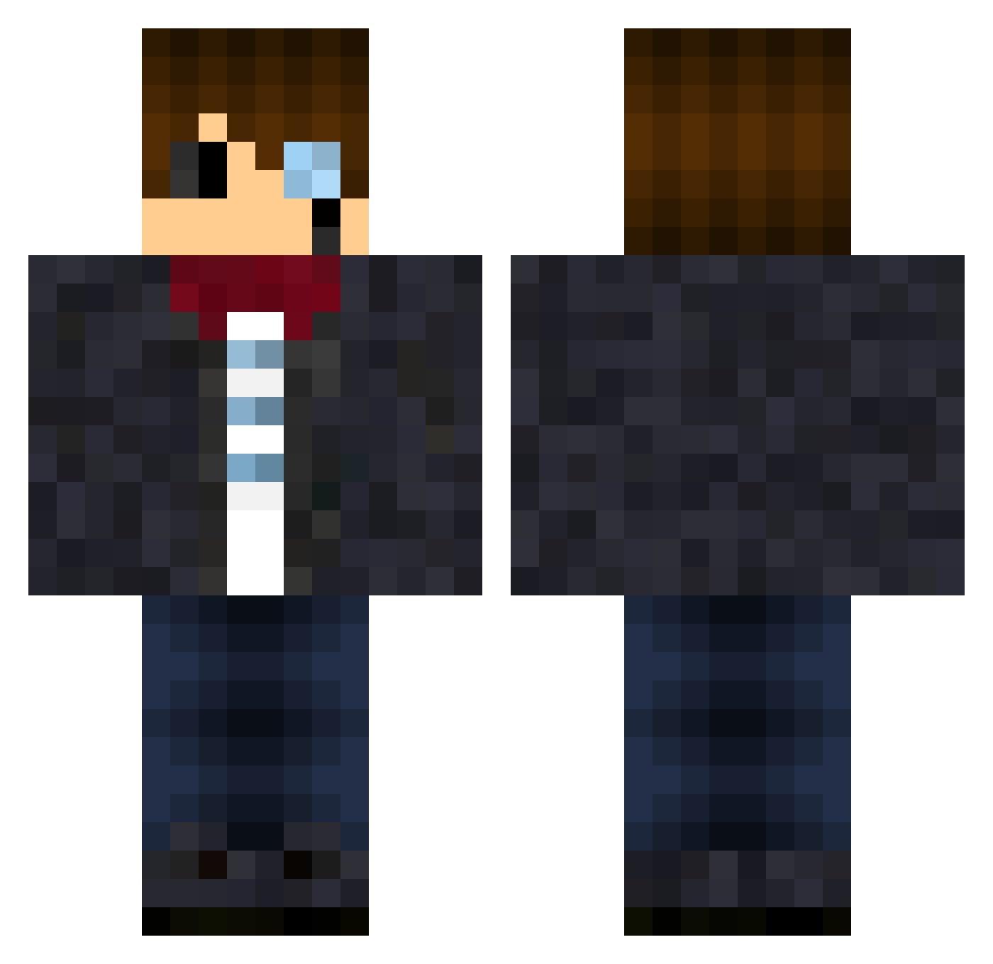 _Sotr3x Minecraft skin, front and back view