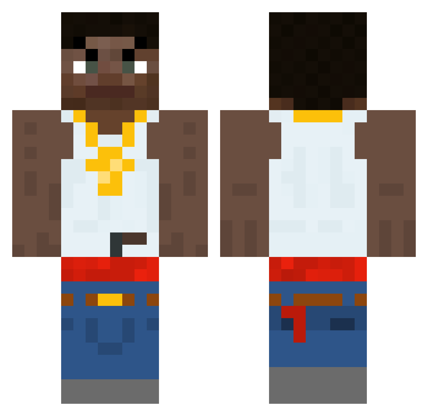 Mr_Swift_is_Fast Minecraft skin, front and back view