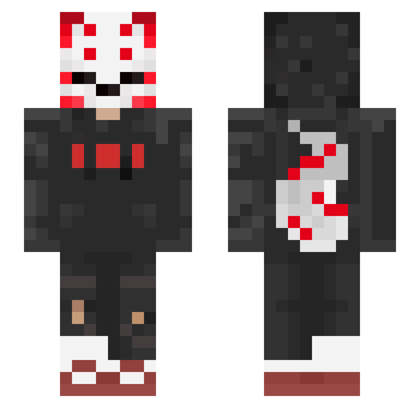 HyperHazeNine Minecraft skin, front and back view