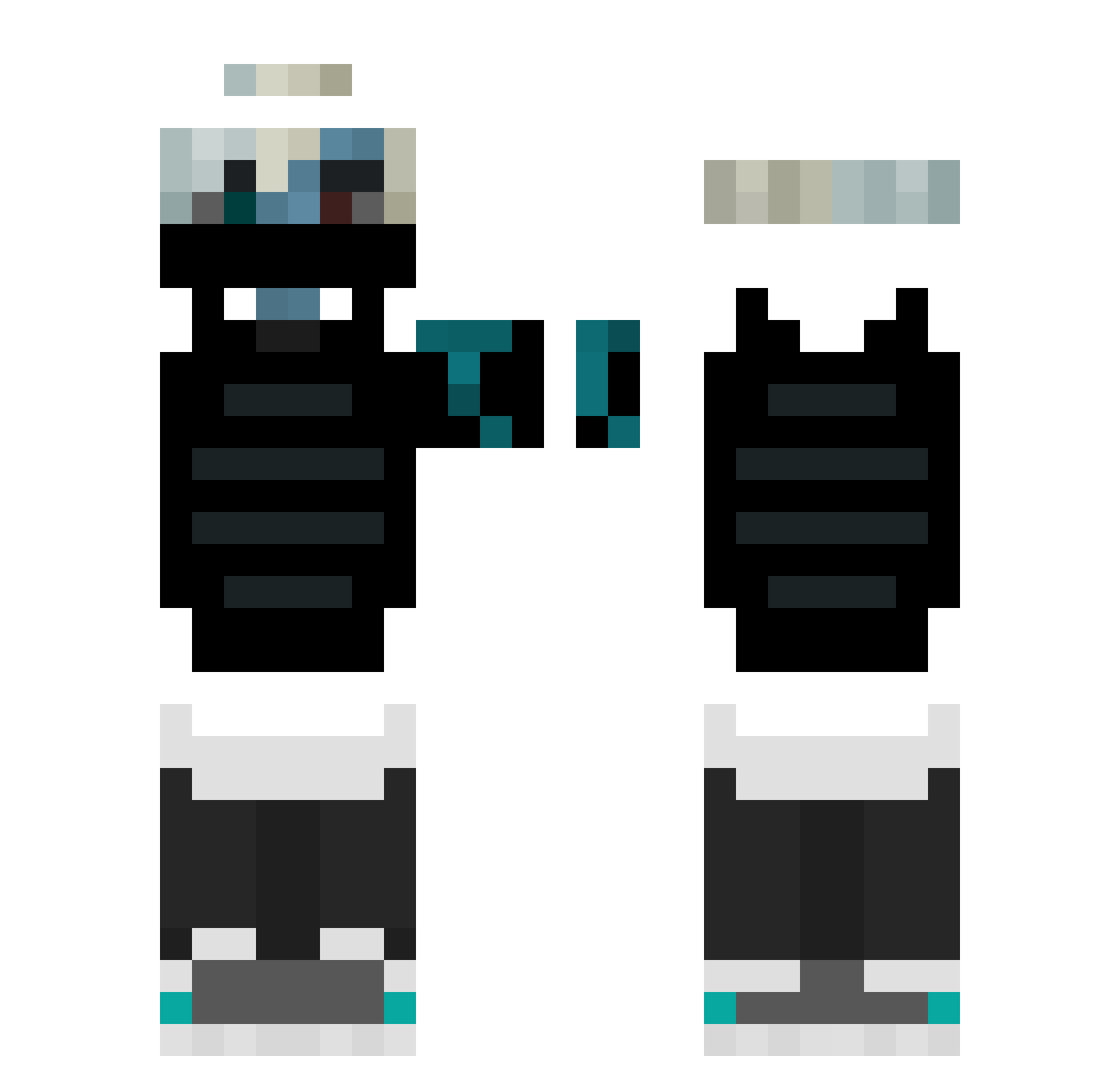 ChiliHotSauce Minecraft skin, front and back view