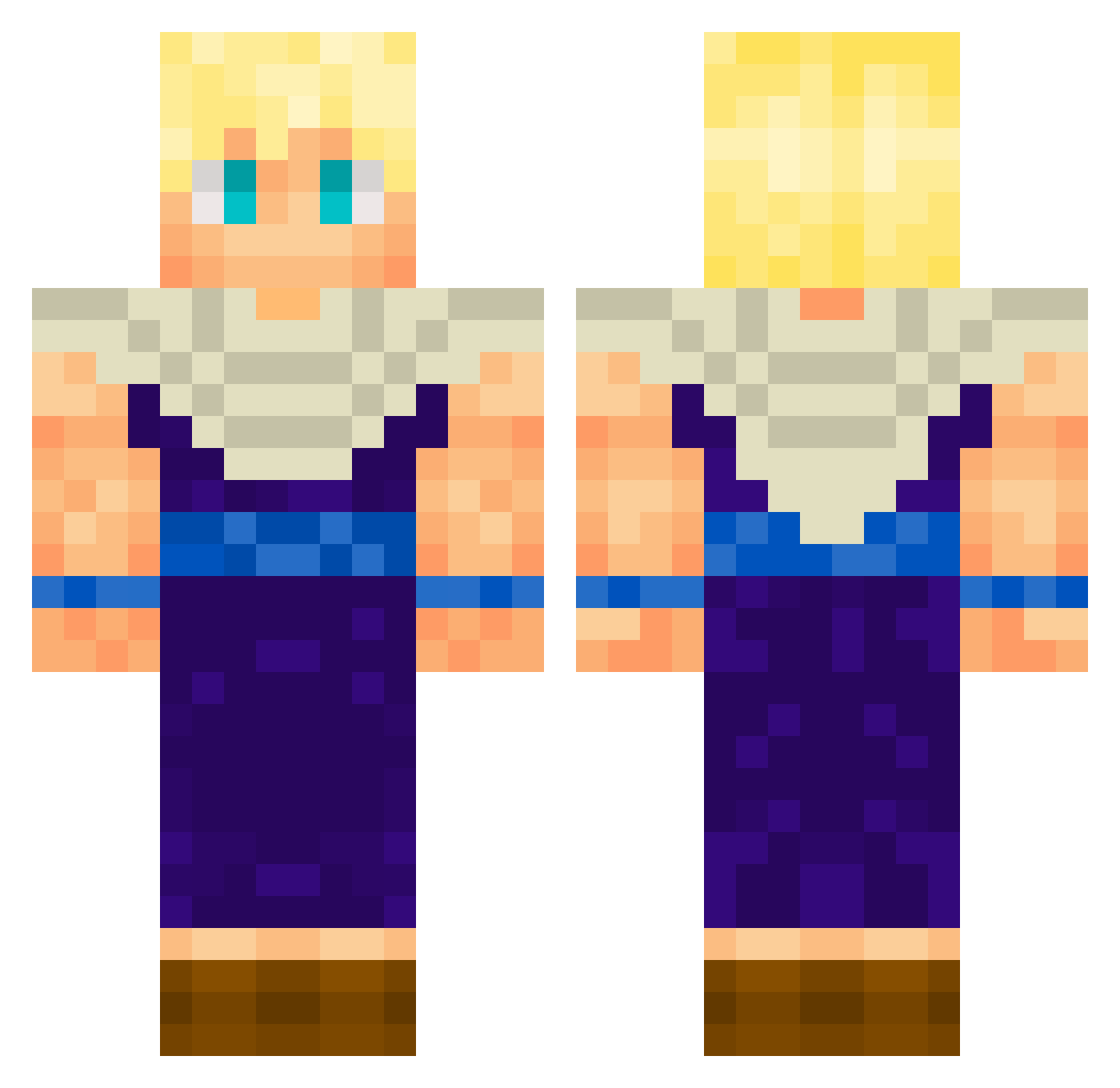 cowboys0054 Minecraft skin, front and back view