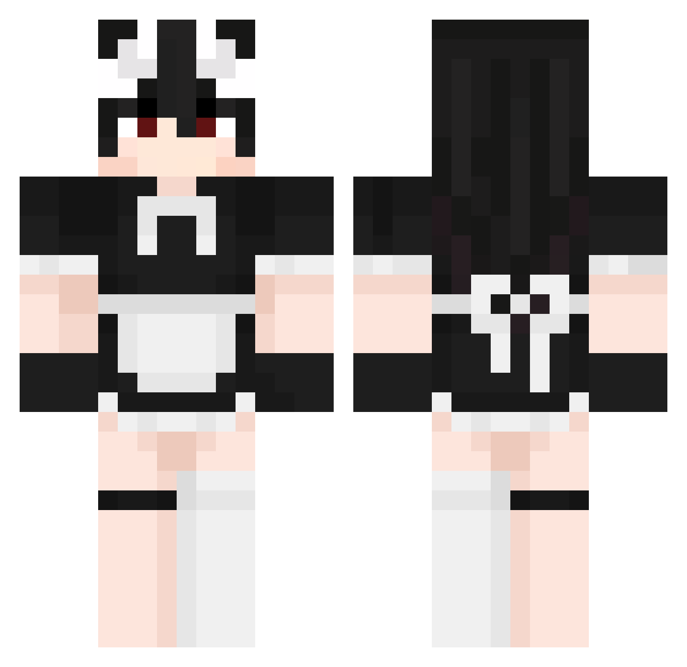_ItsCat__ Minecraft skin, front and back view
