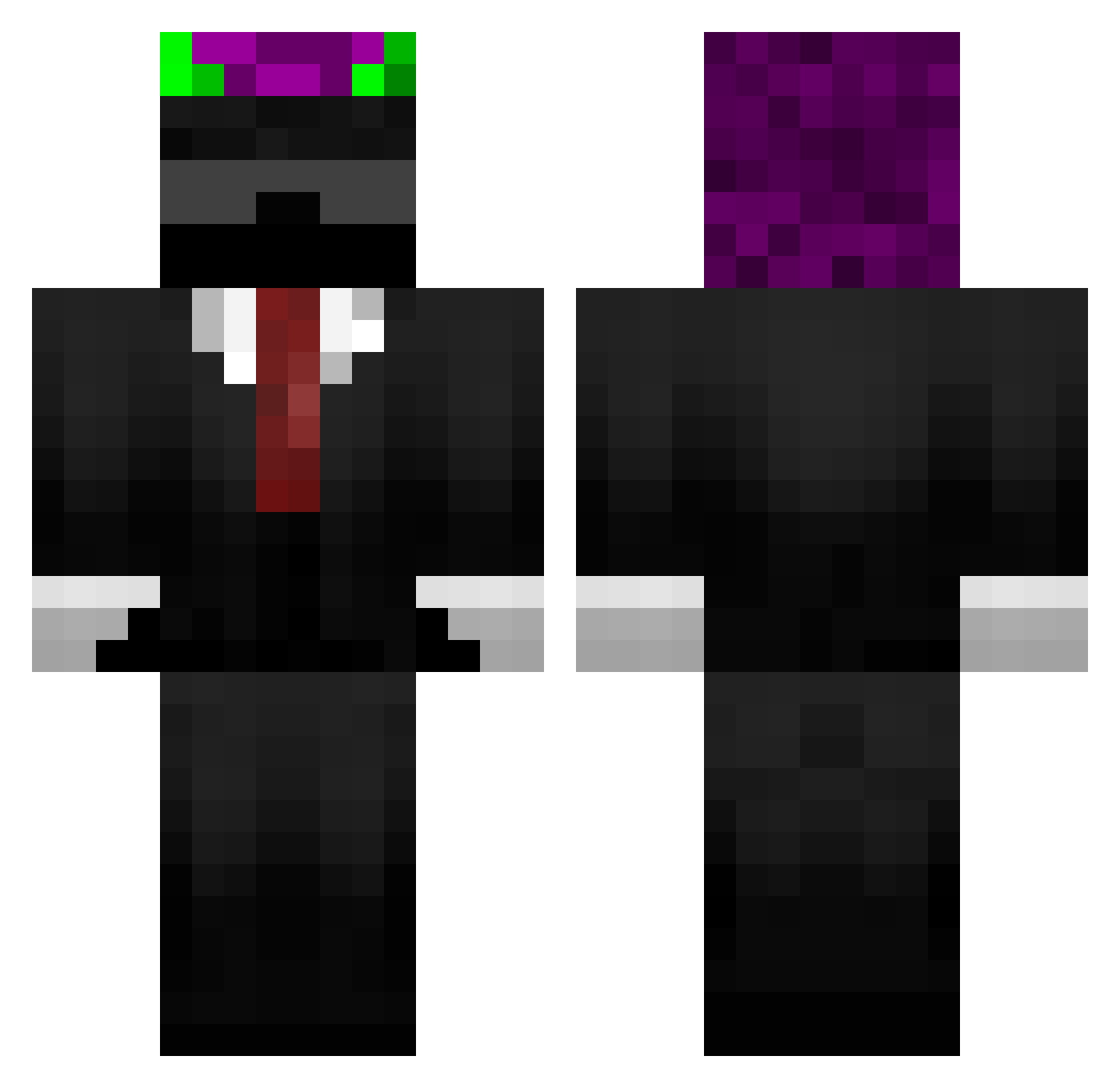 Crystawl_ Minecraft skin, front and back view