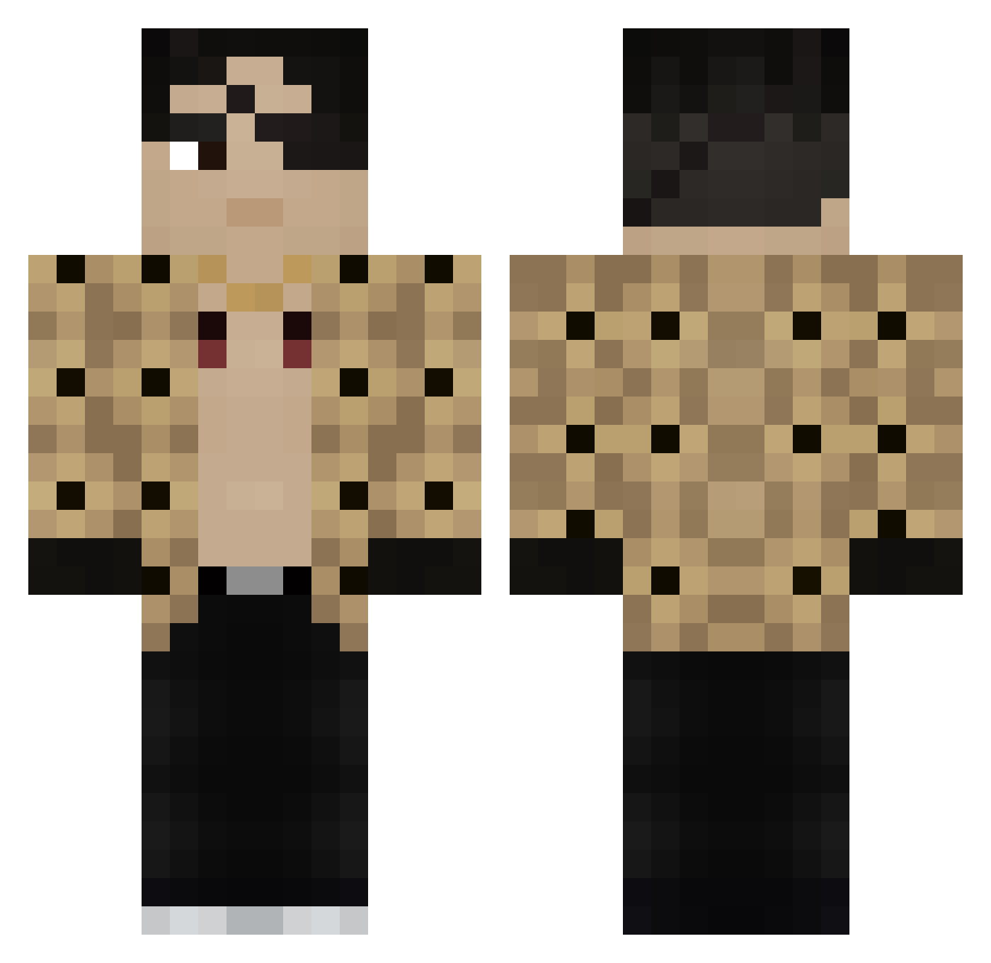 sam_al3kad Minecraft skin, front and back view