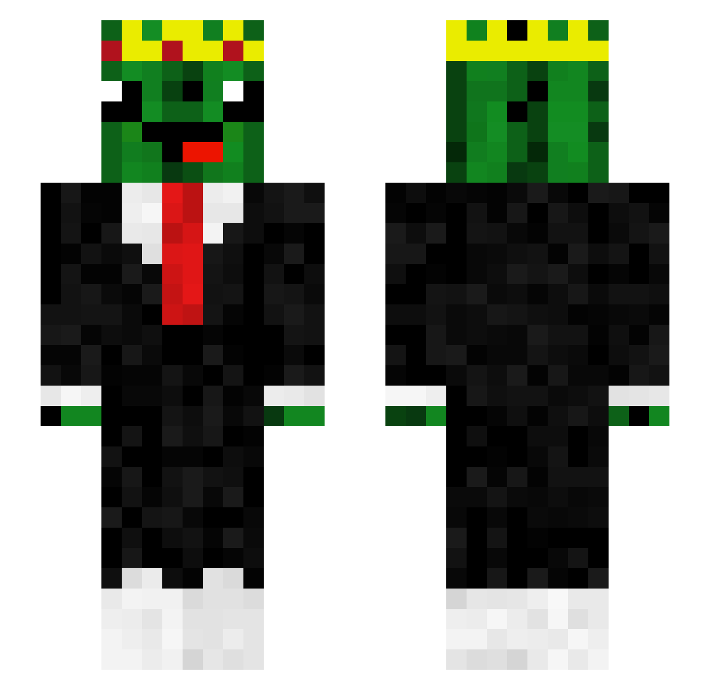 Cibi_ Minecraft skin, front and back view