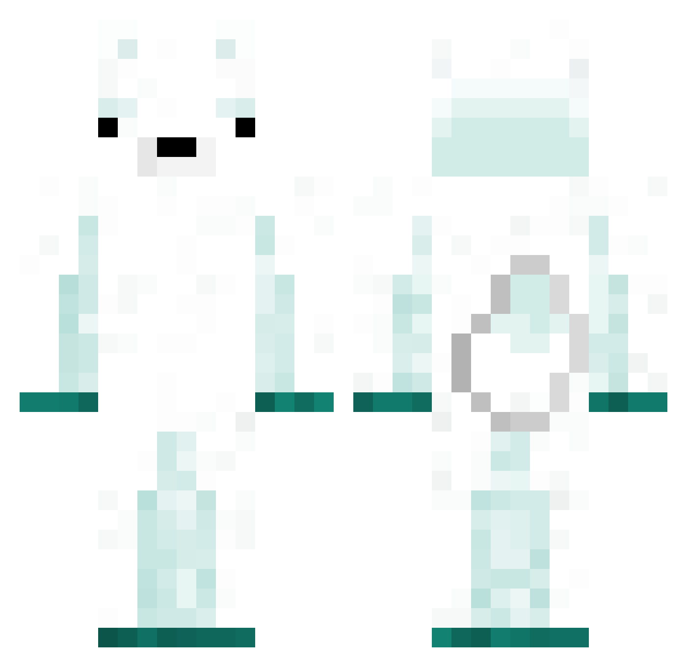Umbrella_boy Minecraft skin, front and back view