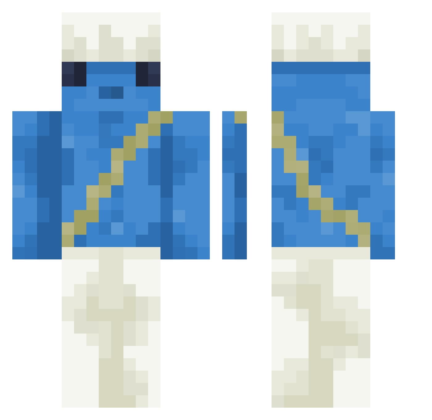 IgotNostun Minecraft skin, front and back view