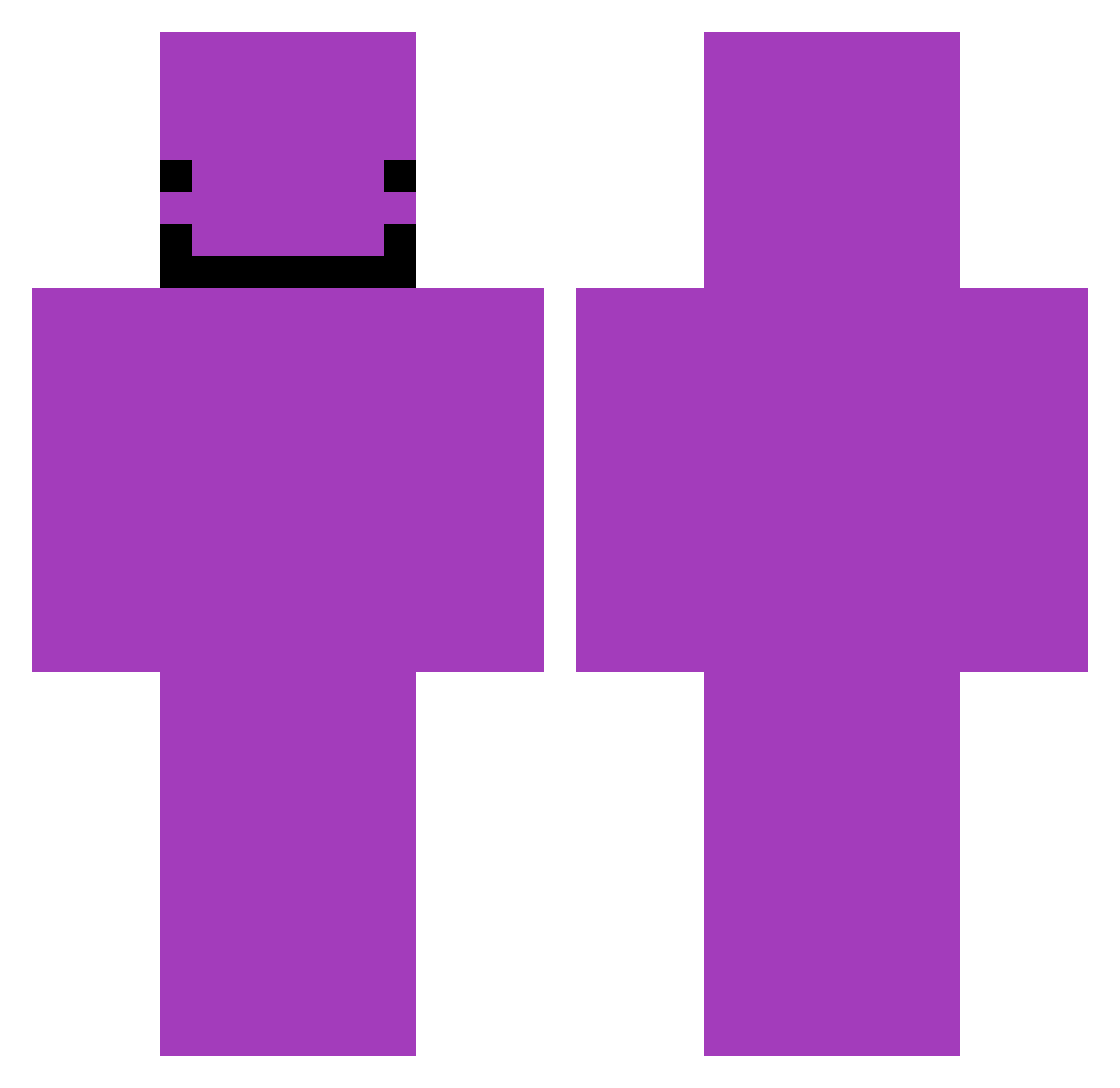 stelladelnord12 Minecraft skin, front and back view