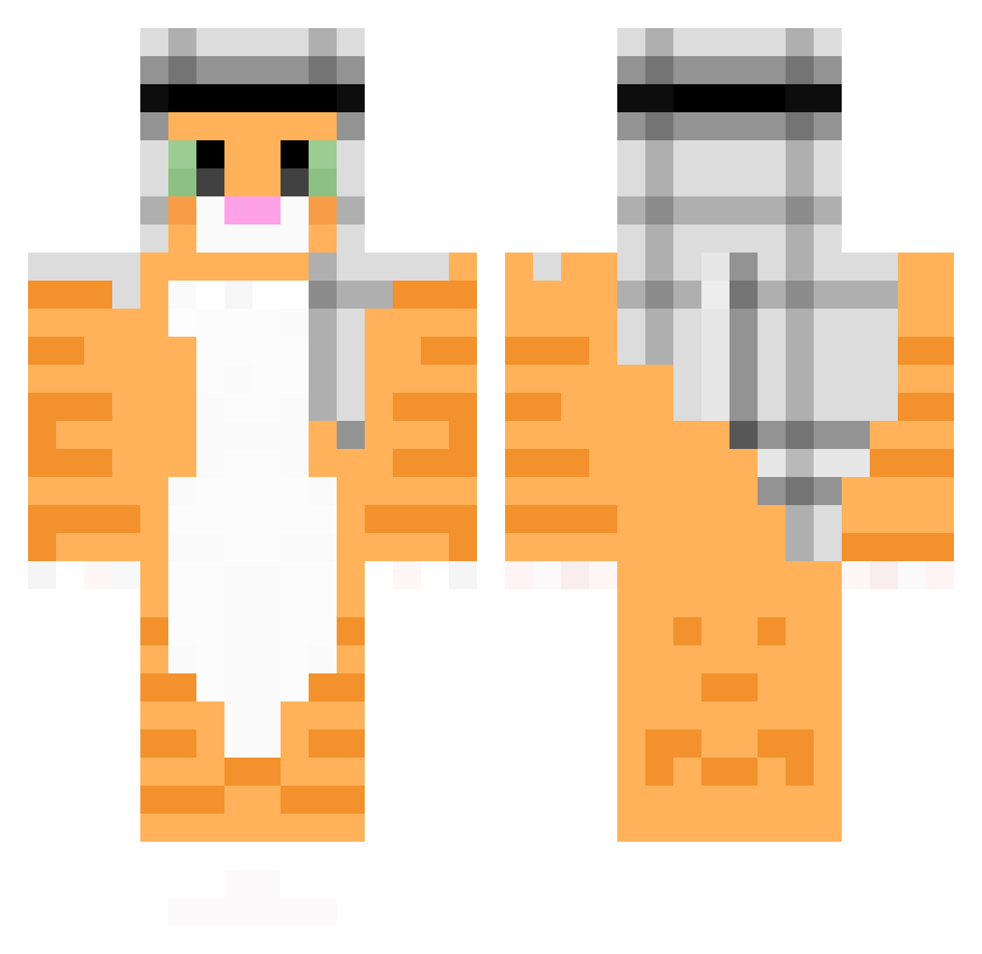 Aymane0_0 Minecraft skin, front and back view