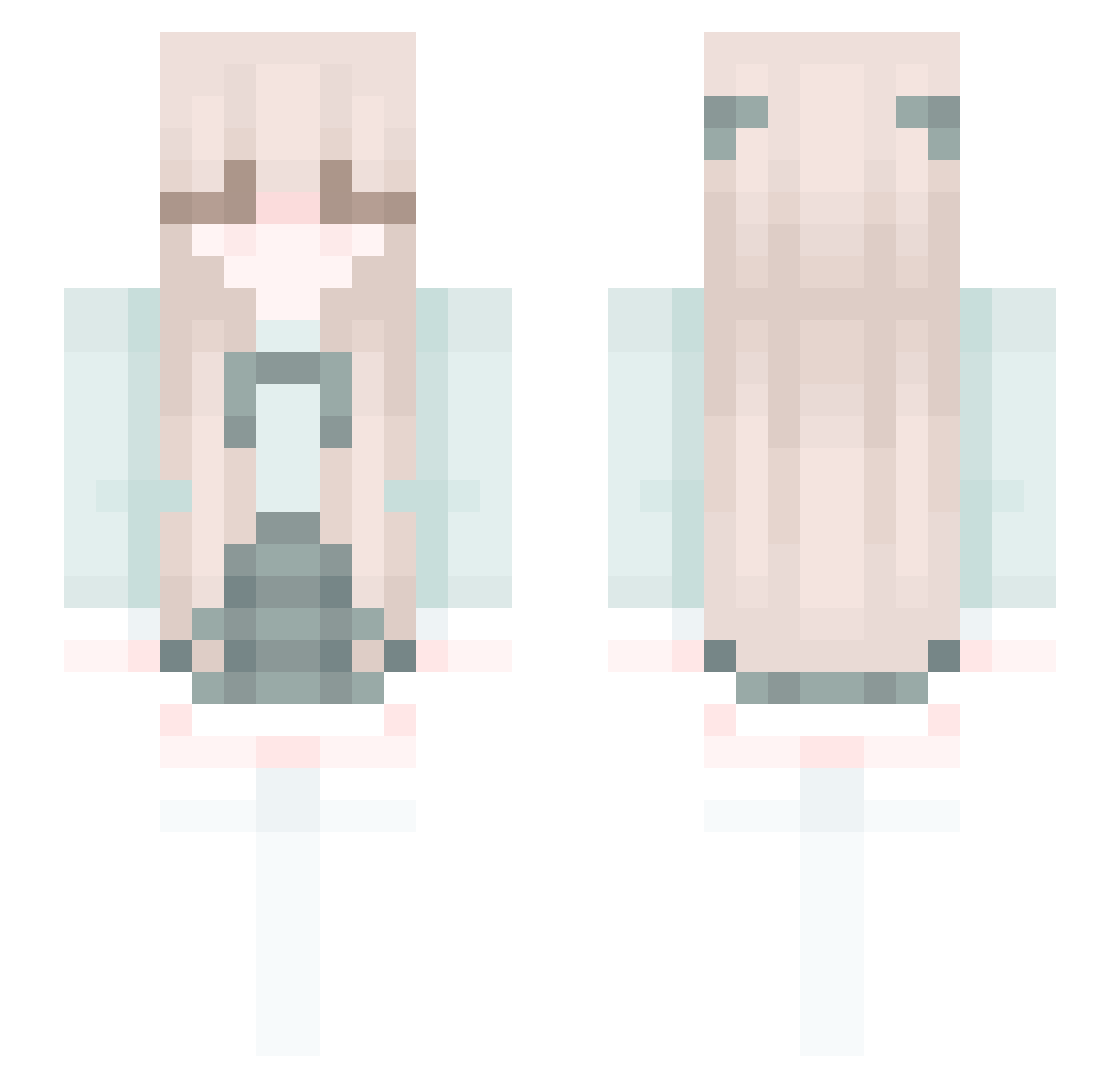 Ja5_ Minecraft skin, front and back view