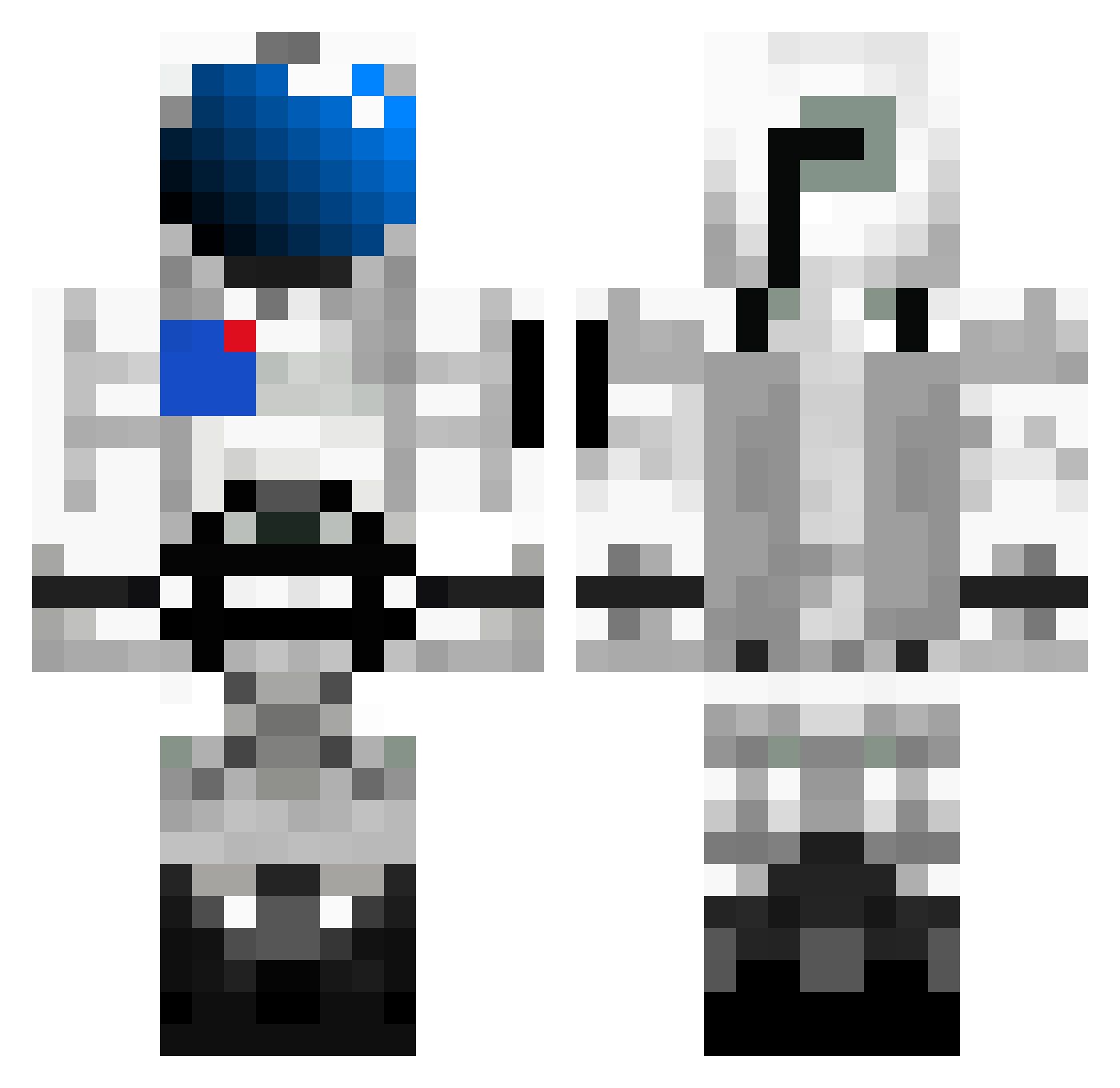 RobinBaardman Minecraft skin, front and back view