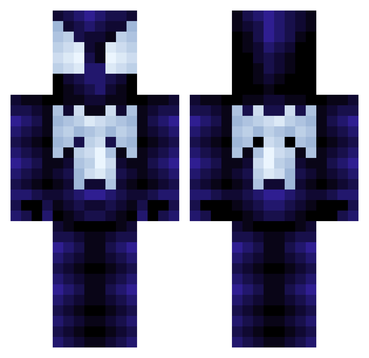 CreativeUs3rnam3 Minecraft skin, front and back view