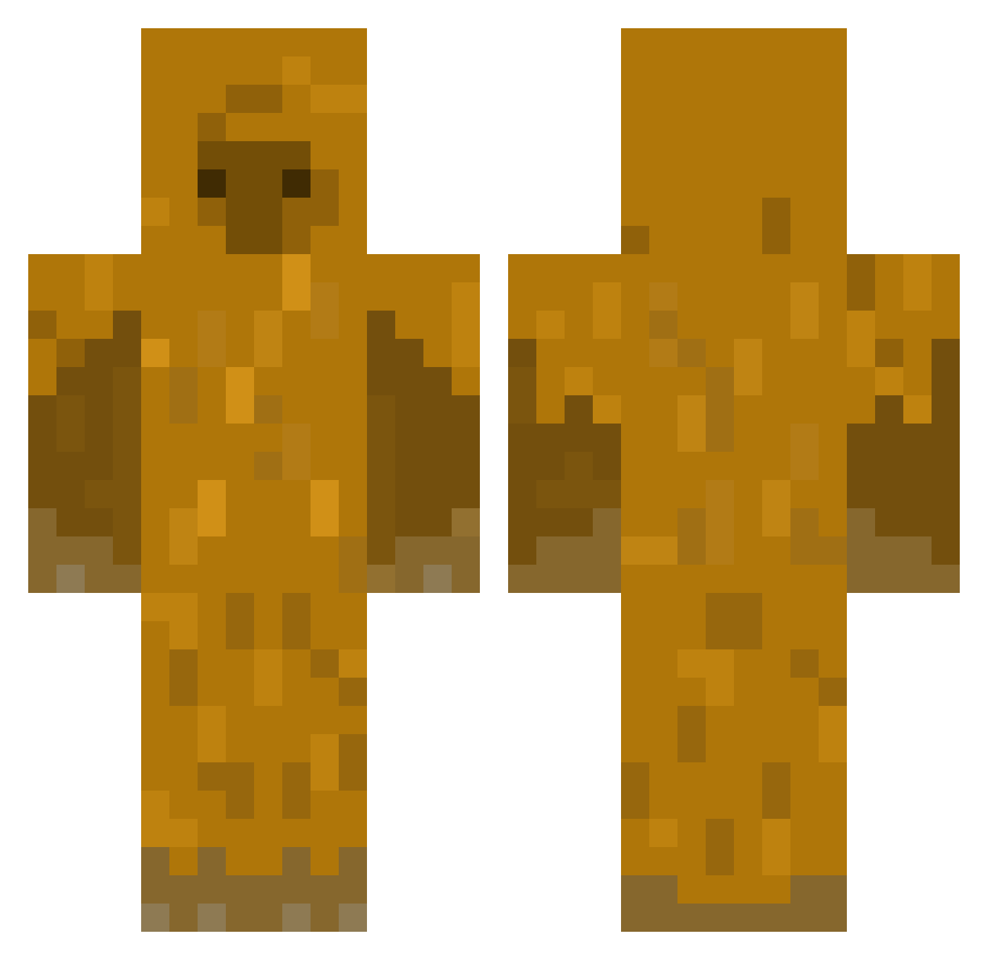 melon2565 Minecraft skin, front and back view