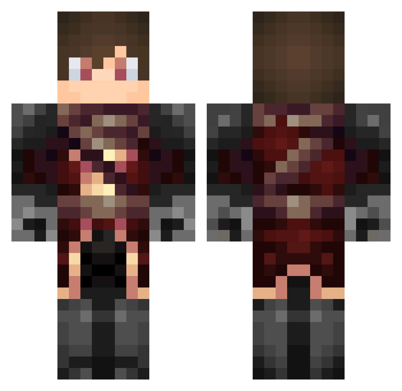 MartinEdiking Minecraft skin, front and back view