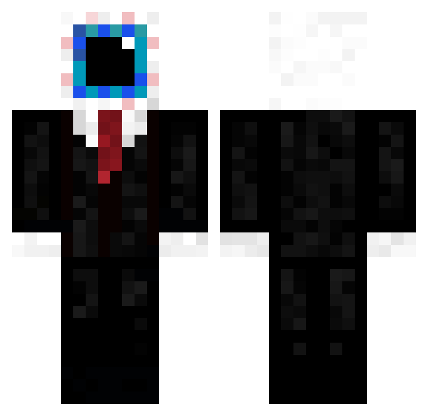 frghl Minecraft skin, front and back view