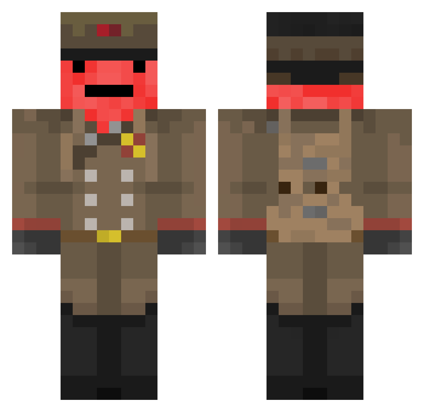 Lilla_Ormen Minecraft skin, front and back view