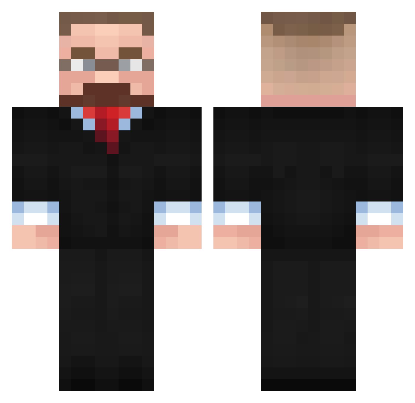 wegiel_adam Minecraft skin, front and back view