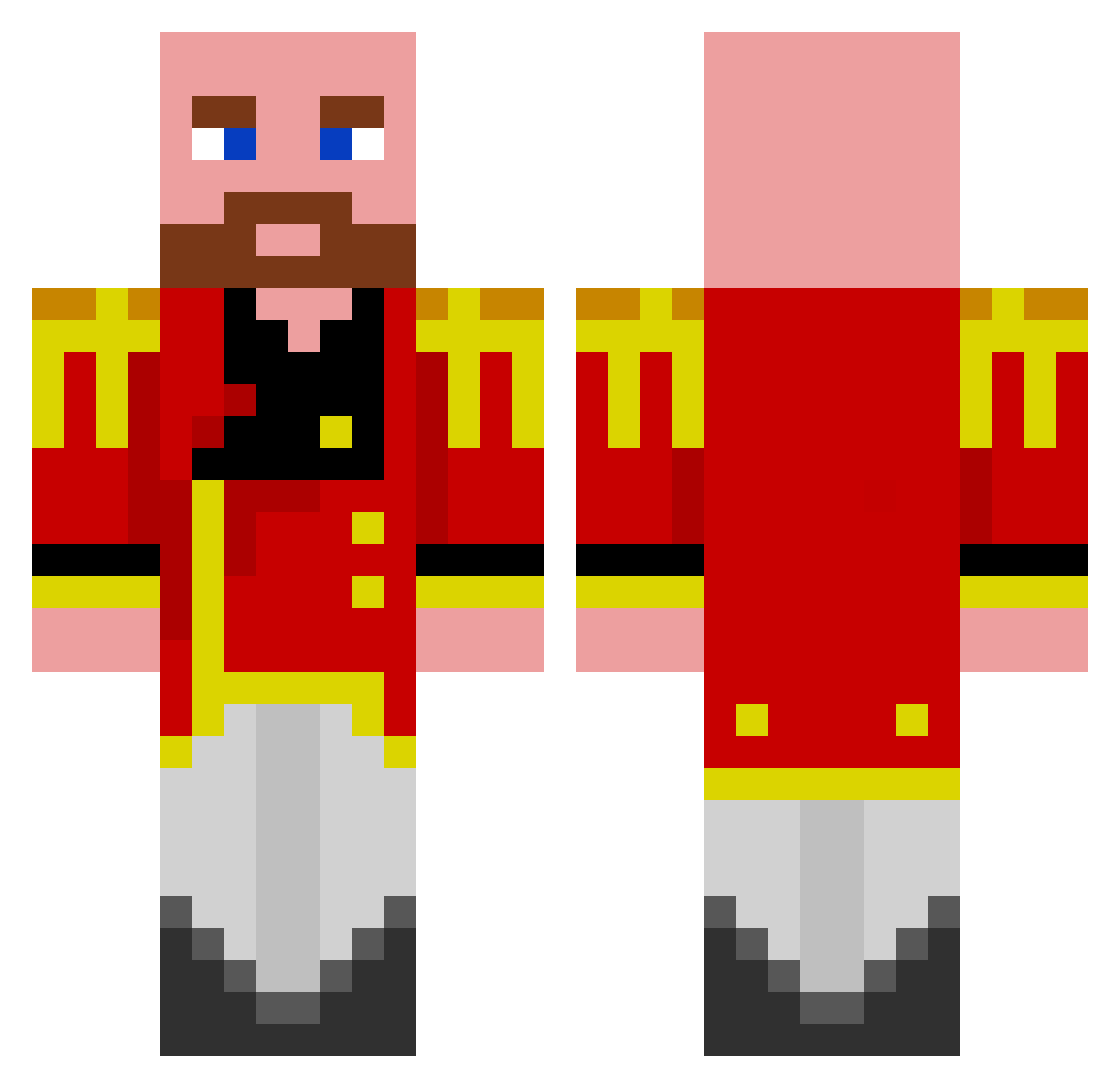 DittieD Minecraft skin, front and back view