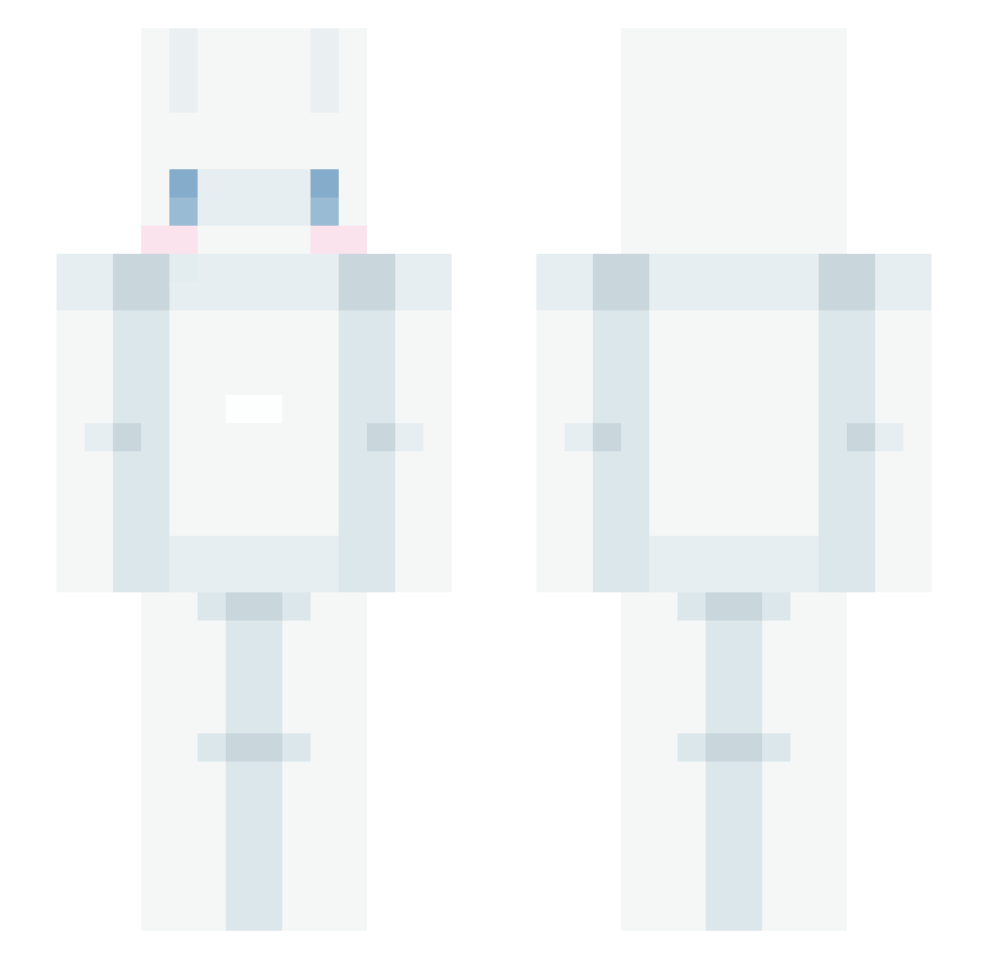 caiyuuh Minecraft skin, front and back view