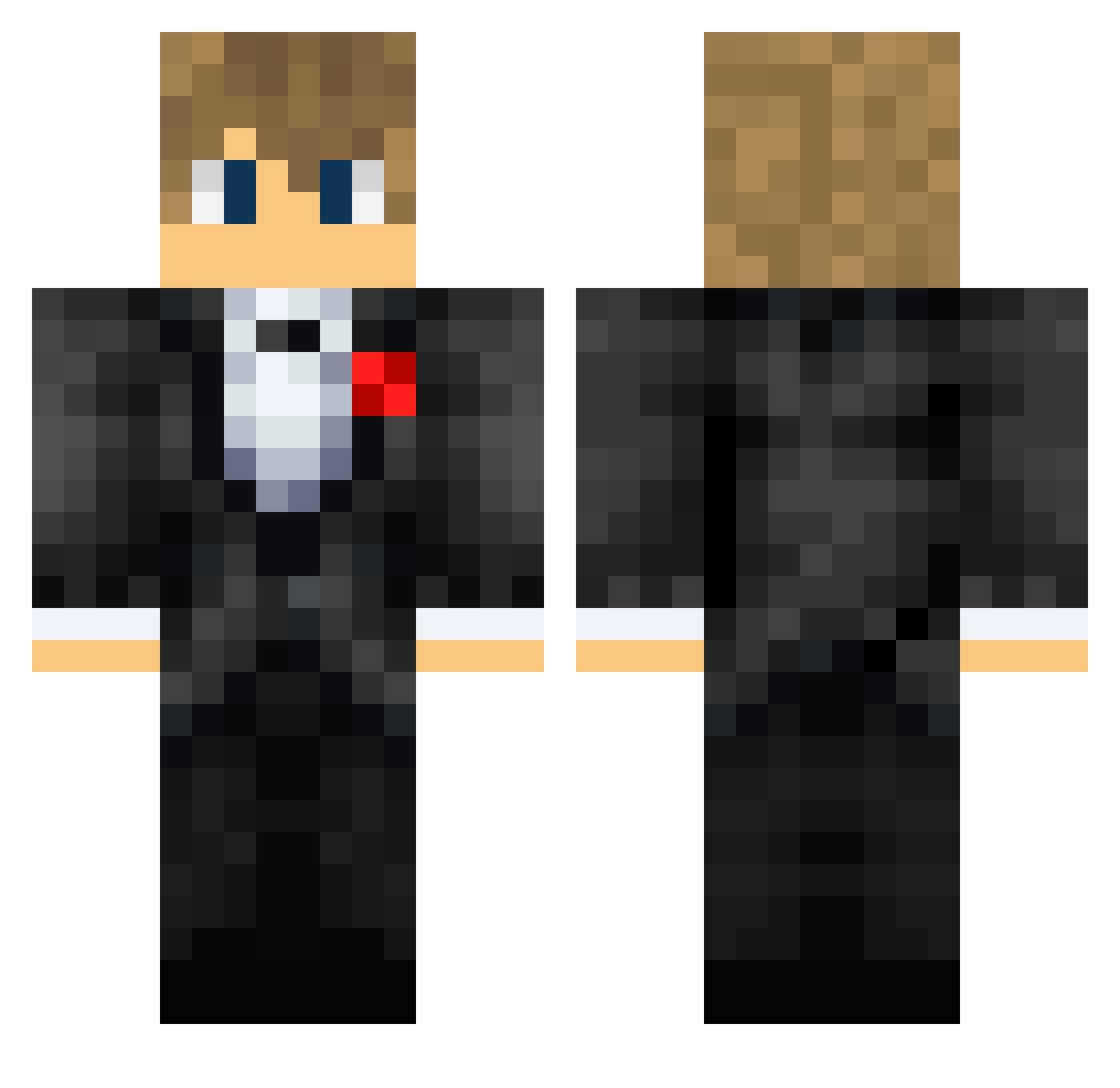 Cosmic_Night Minecraft skin, front and back view