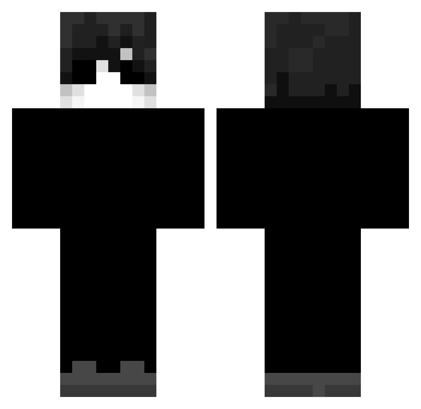 Haru_Br Minecraft skin, front and back view