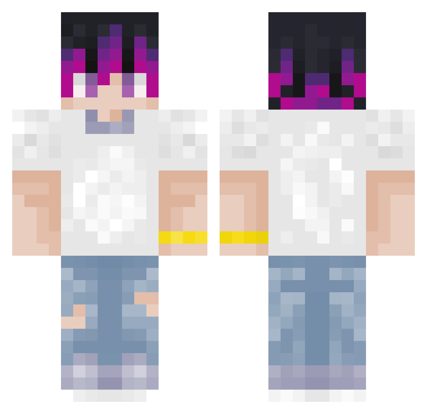 The_Inmortal Minecraft skin, front and back view