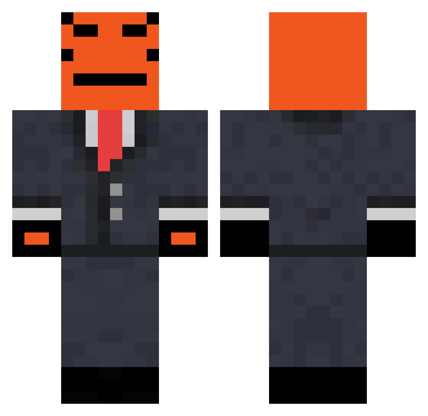 tubofvaseline Minecraft skin, front and back view