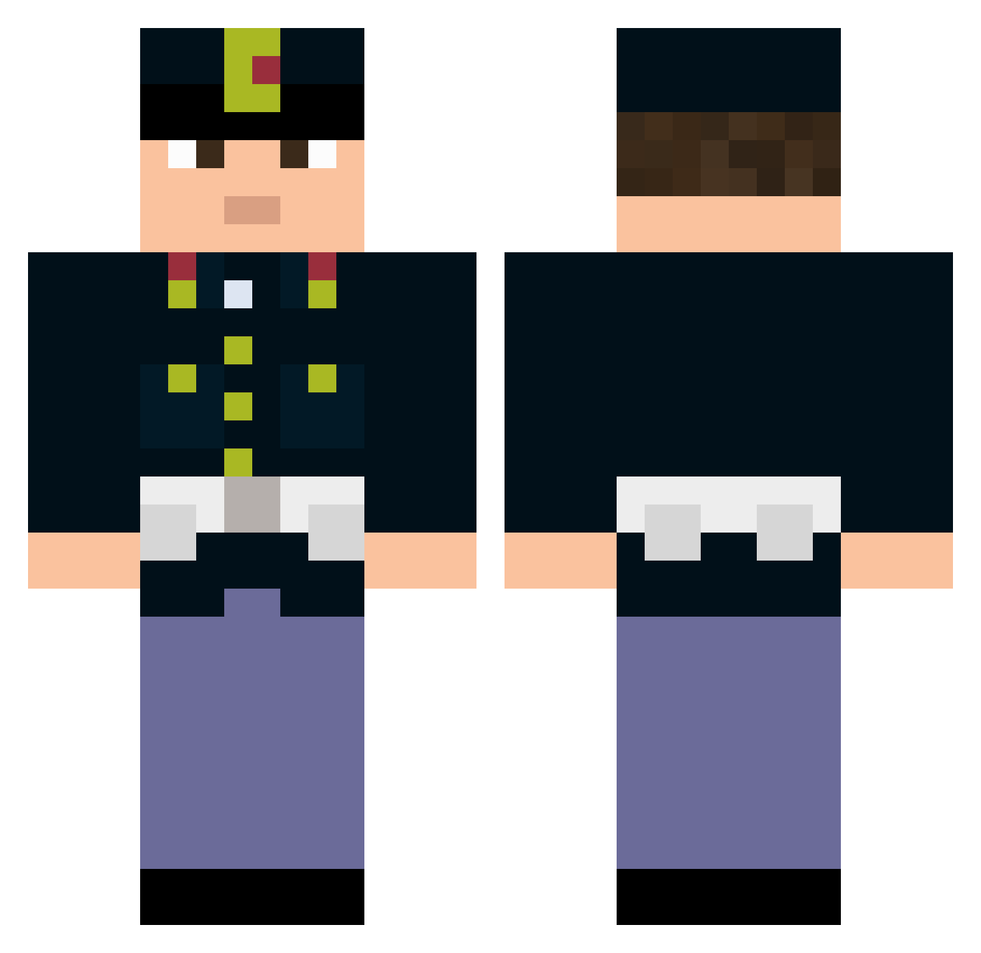 leonard0g_ Minecraft skin, front and back view