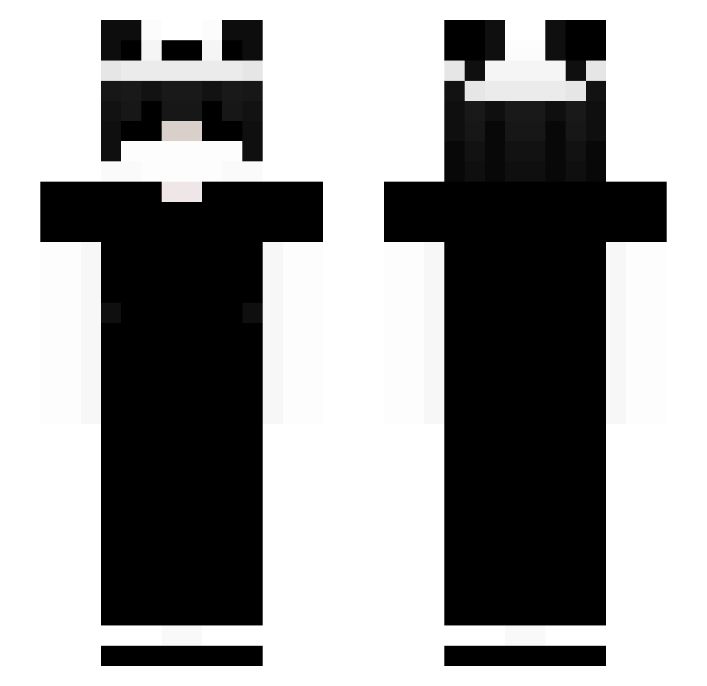 Kaiokungfumestre Minecraft skin, front and back view