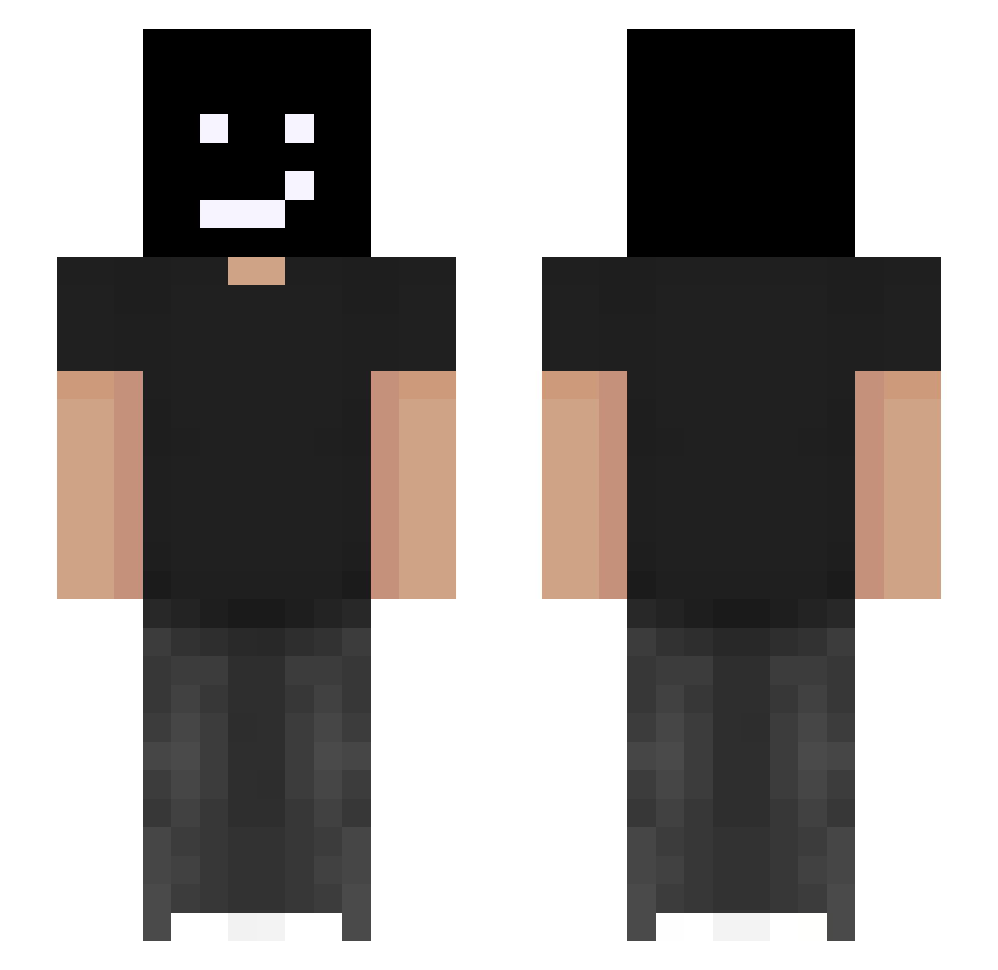 MisterMio297 Minecraft skin, front and back view
