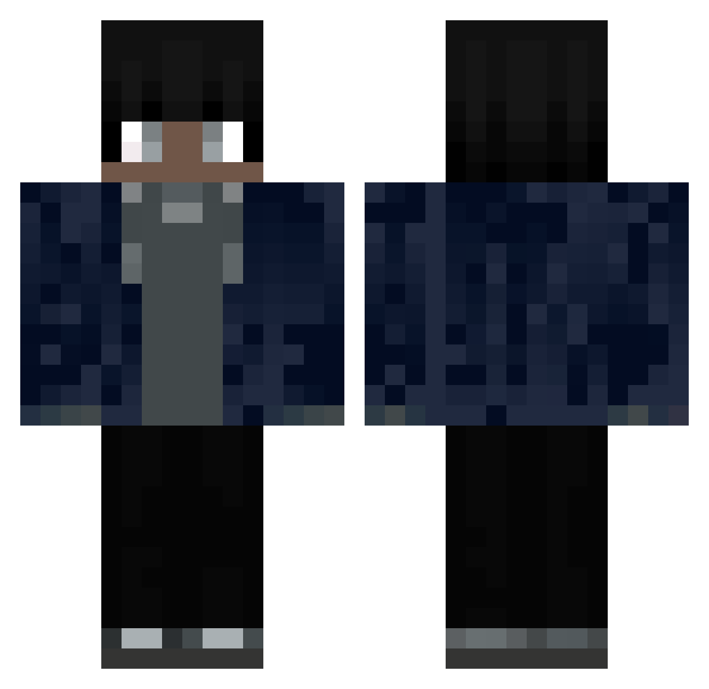 Igor307 Minecraft skin, front and back view