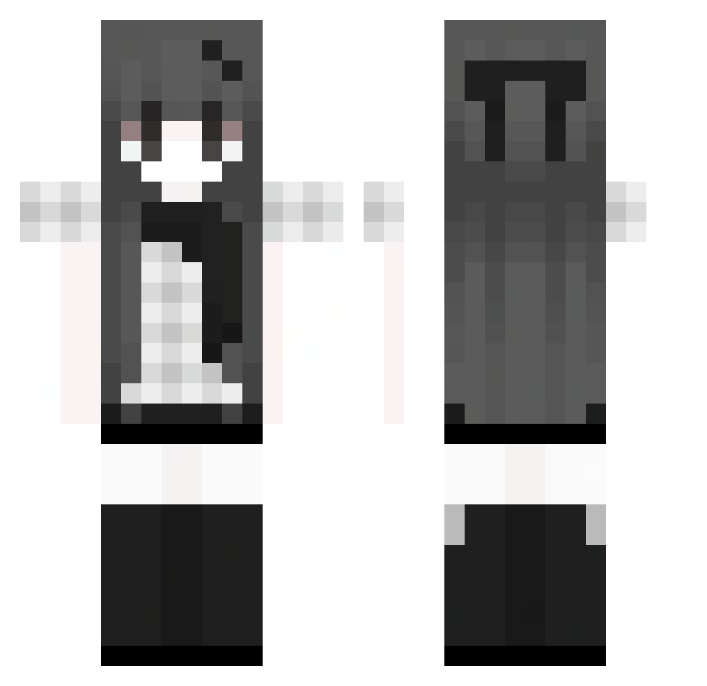 RemRem02 Minecraft skin, front and back view