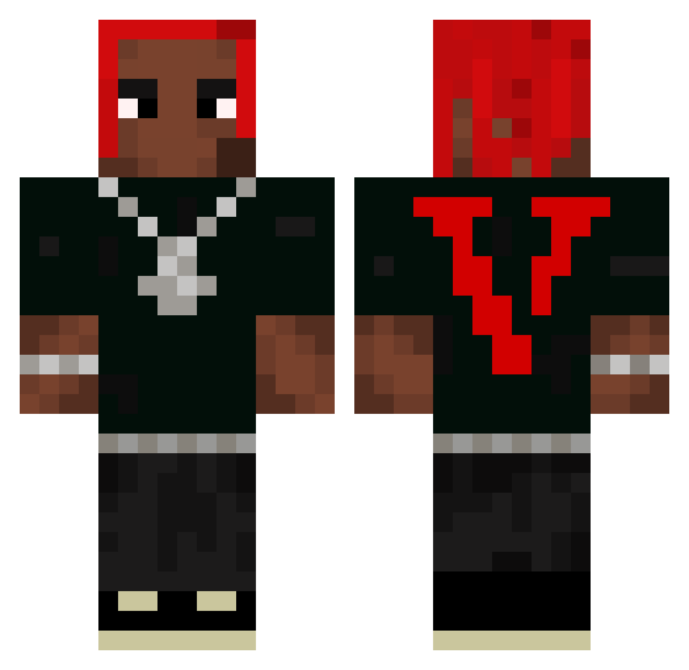 lildaanivert Minecraft skin, front and back view